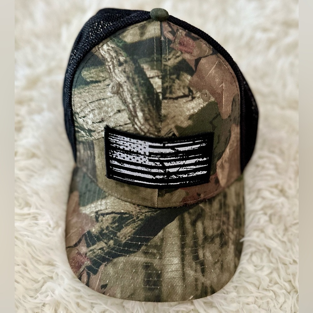 Authentic Camo Flag Cap